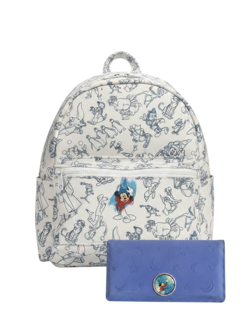 Disney Fantasia Sorcerer Mickey Mini Backpack and Coordinating Wallet